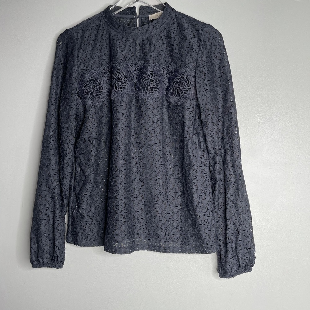 Loft lace long sleeve blouse